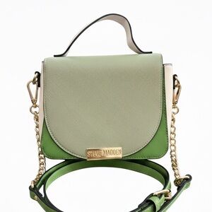 Steve Madden Green Colorblock Crossbody Bag
